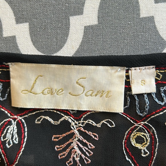 Love Sam (Revolve) Paisley Embroidered Long Sleeve Top szS - Picture 12 of 13